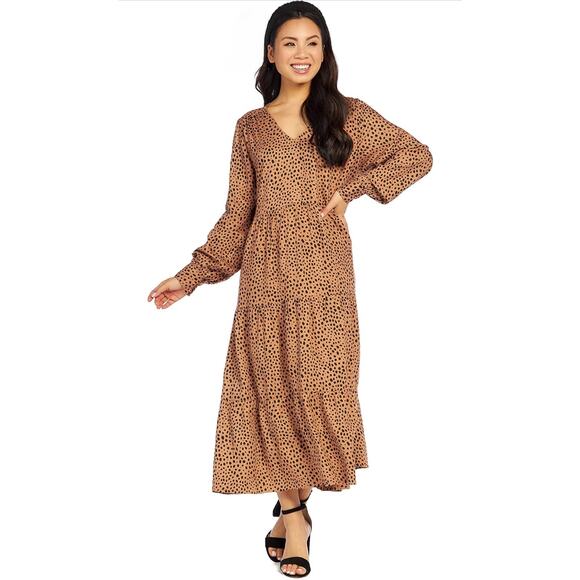 NWT Mud Pie Petal Tiered Women's Large Maxi Dress - Picture 4 of 9